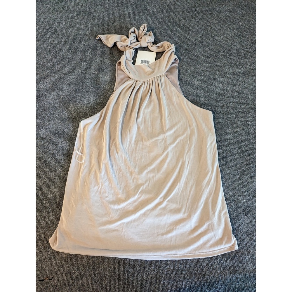 Olivia Mocha Women  Sleeveless Blouse Medium New With Tags Lined USA made